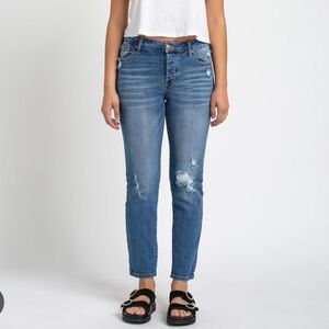 Celebrity Pink The Eleven Distressed Blue Skinny Jeans Size 9/29